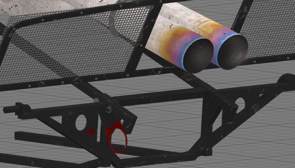 Rear details texturing