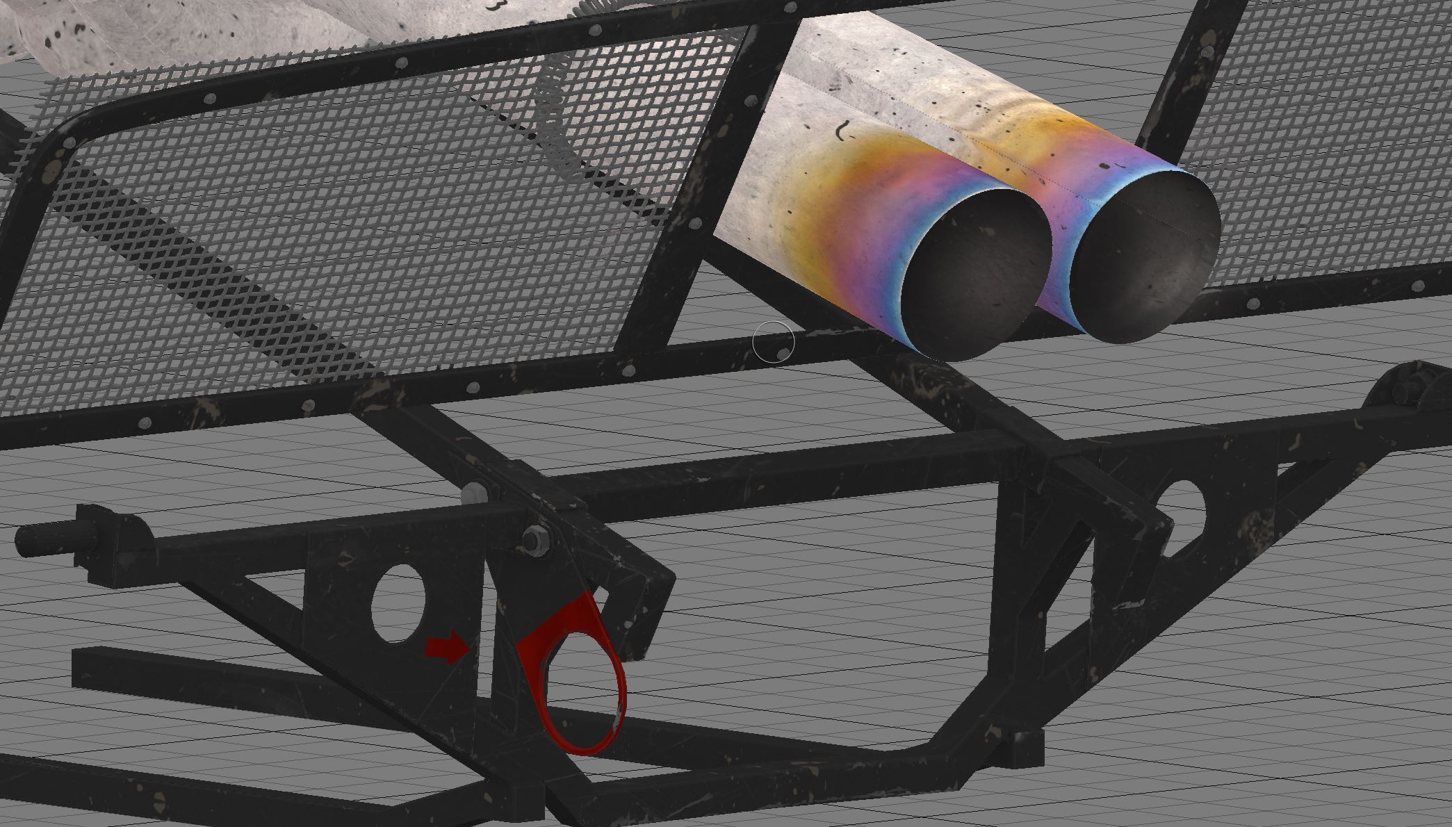 Rear details texturing