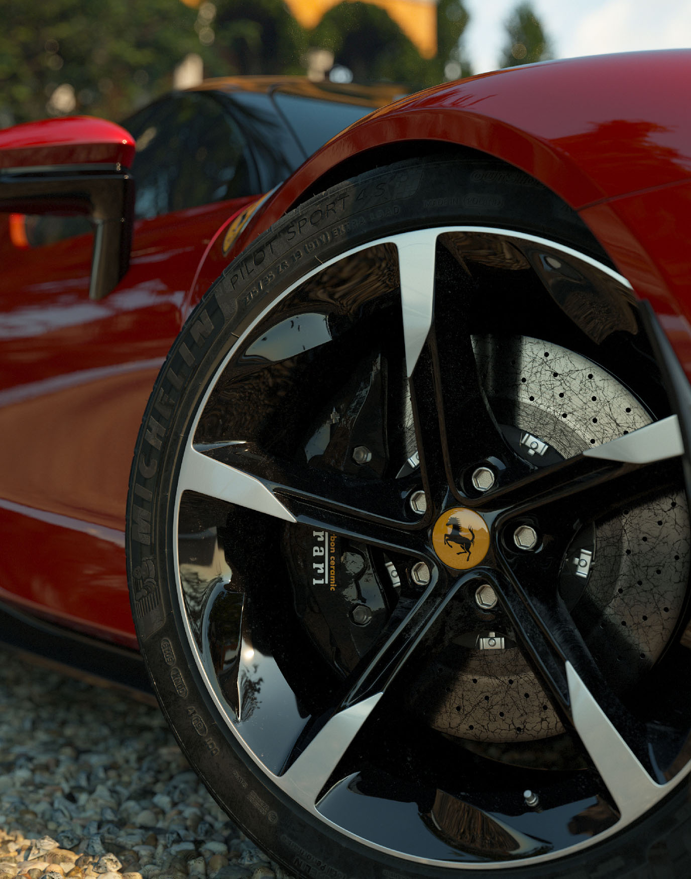Ferrari SF90 – wheel & tire detail